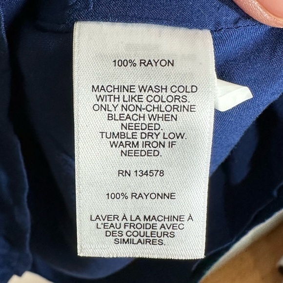 VINEYARD Vines Girl's Hudson Blue and Green Plaid Shirtdress Size 14 - Picture 7 of 8